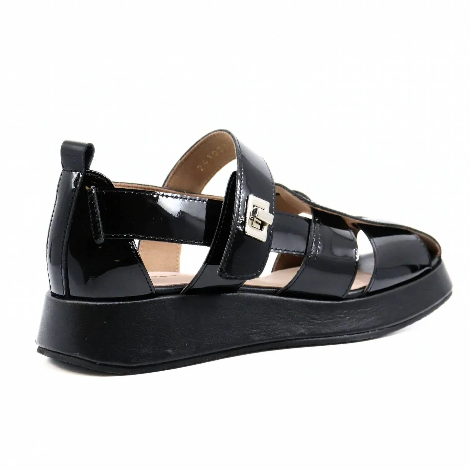 All Black - Women's Patty Lock Sandal