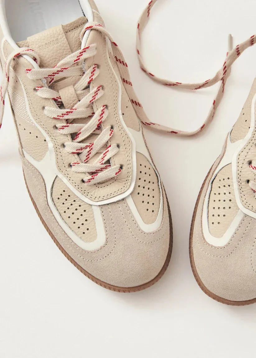 Alohas Tb.490 Rife Grain Leather Sneaker in Cream