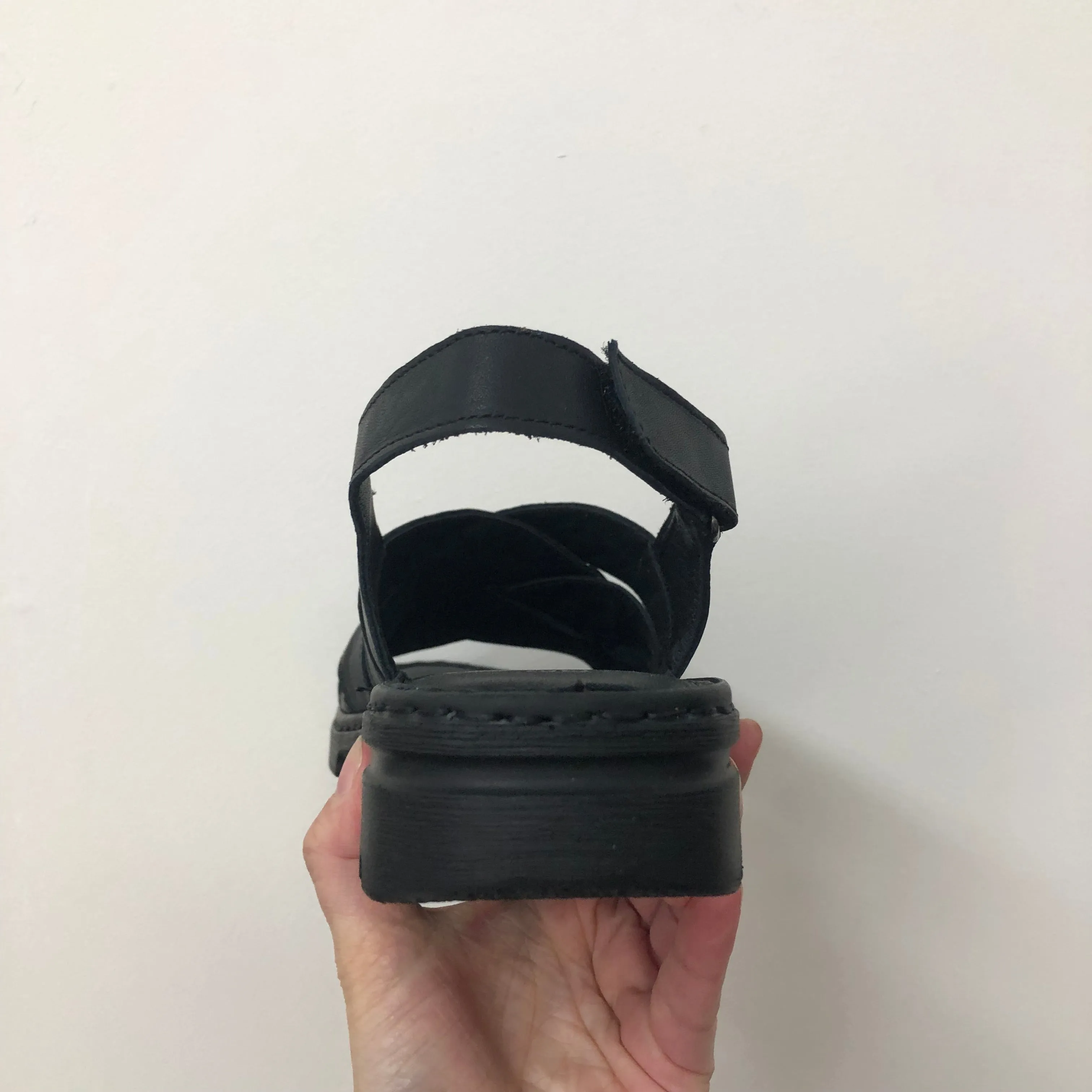 Cabello CP825-55 Black Leather Sandal