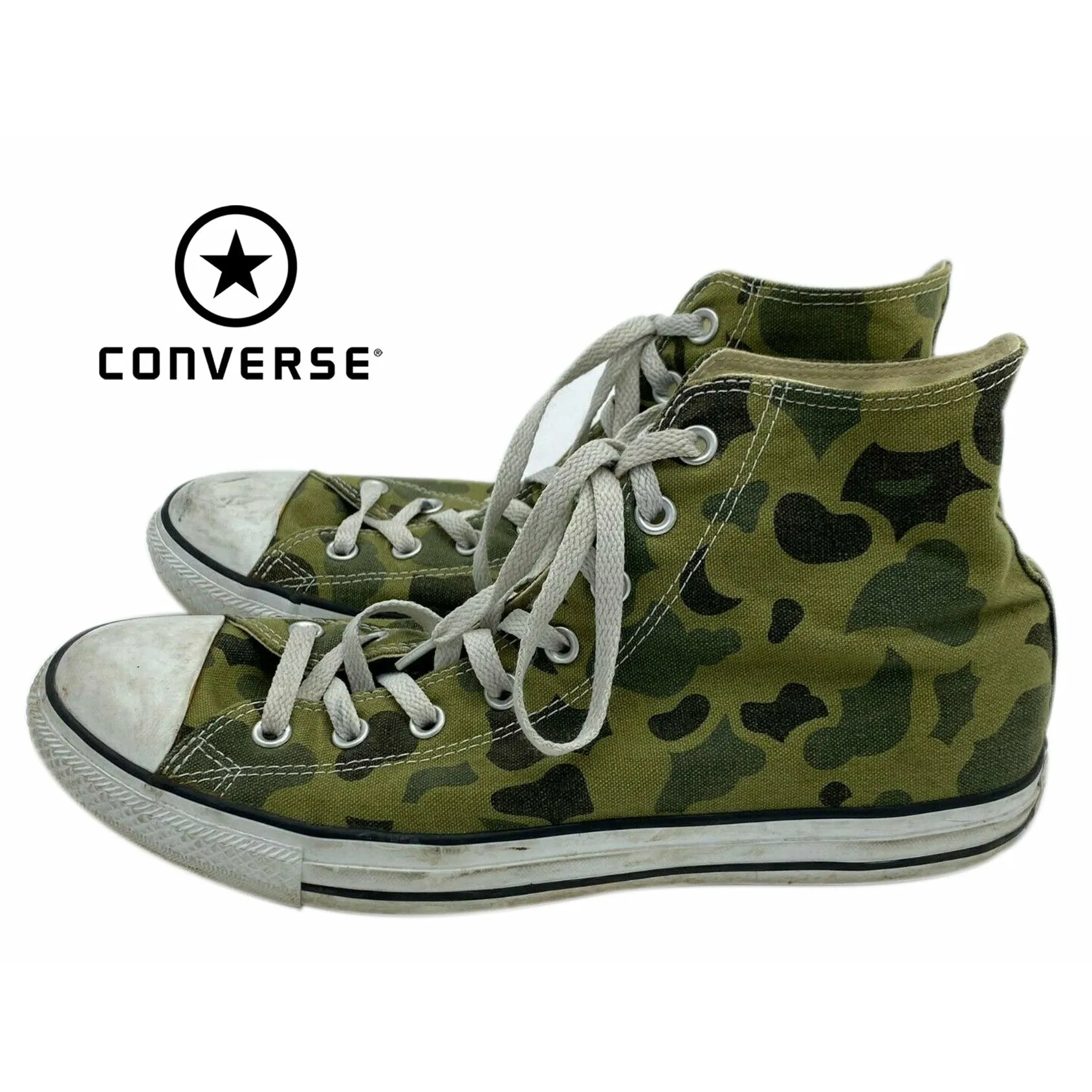 Converse Chuck Taylor All Star Hi Camo Olive Branch Size Men's 11  Women's 13