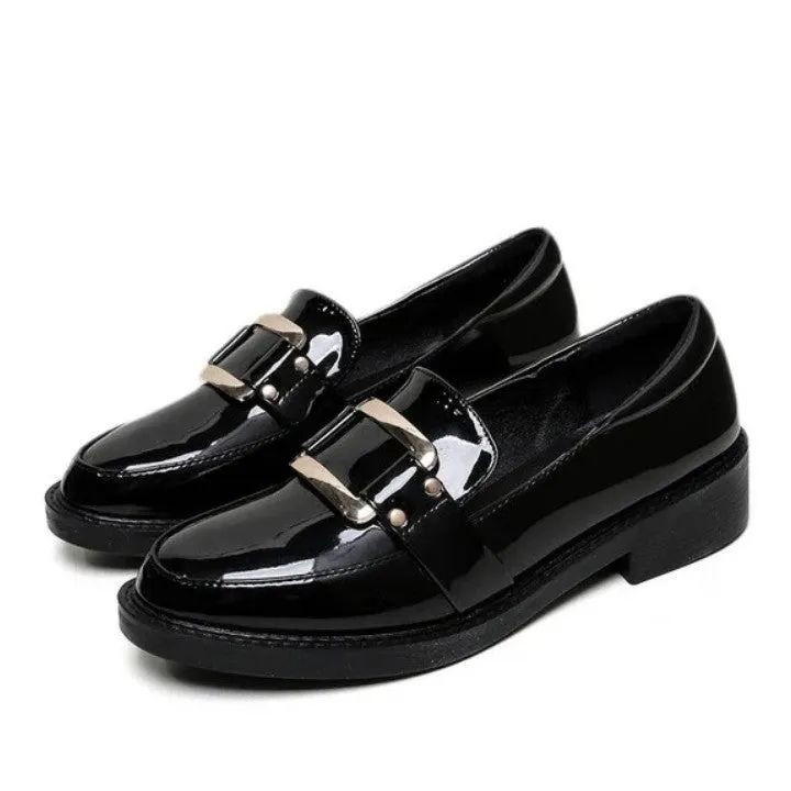 Cuzcare Women Loafers Leather Oxford Shoes