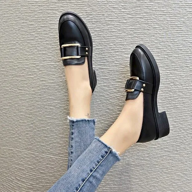 Cuzcare Women Loafers Leather Oxford Shoes