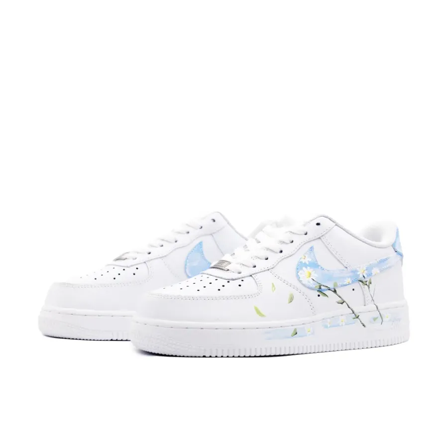 Flower  Jasmine Blue Custom Air Force 1