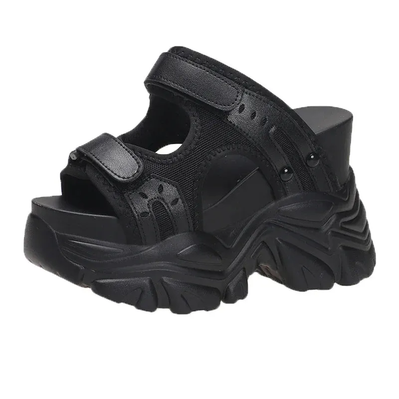Joskaa 2024 New White Chunky Sandals