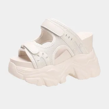 Joskaa 2024 New White Chunky Sandals