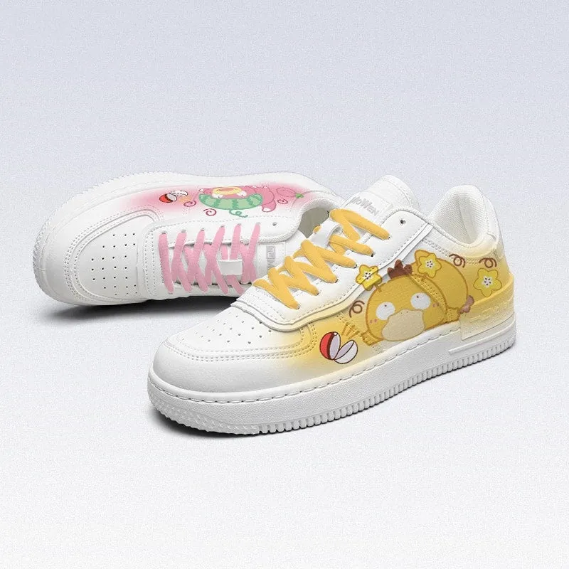 Kawaii Cartoon Duck Print Low-top Sneakers