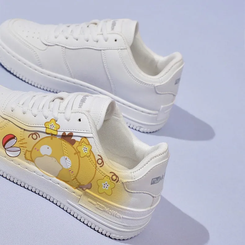 Kawaii Cartoon Duck Print Low-top Sneakers