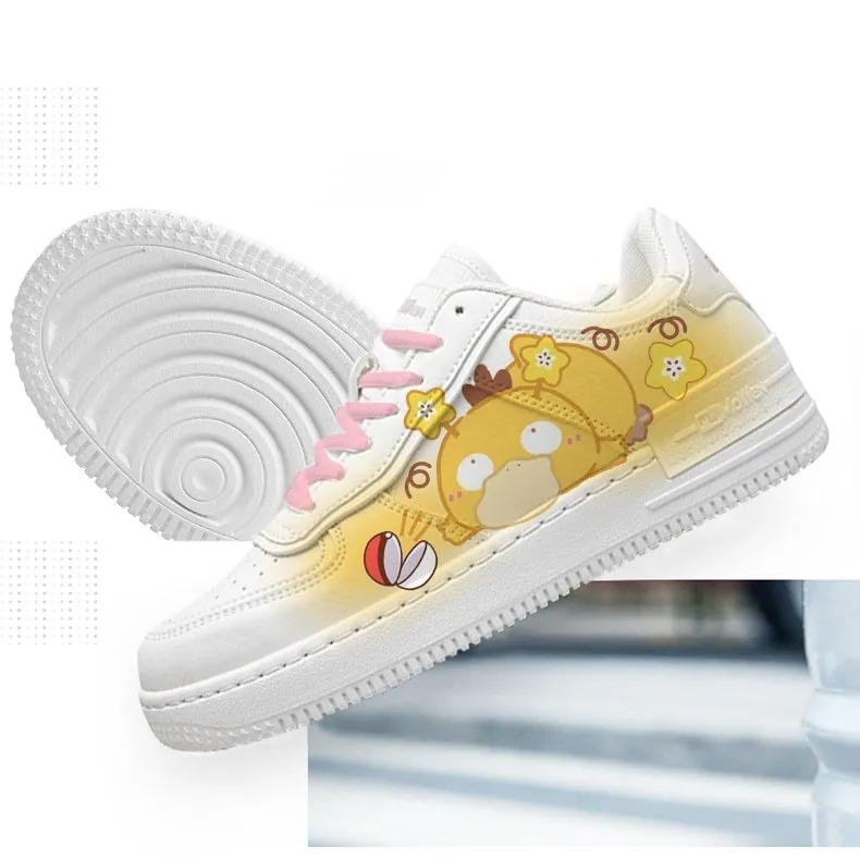 Kawaii Cartoon Duck Print Low-top Sneakers