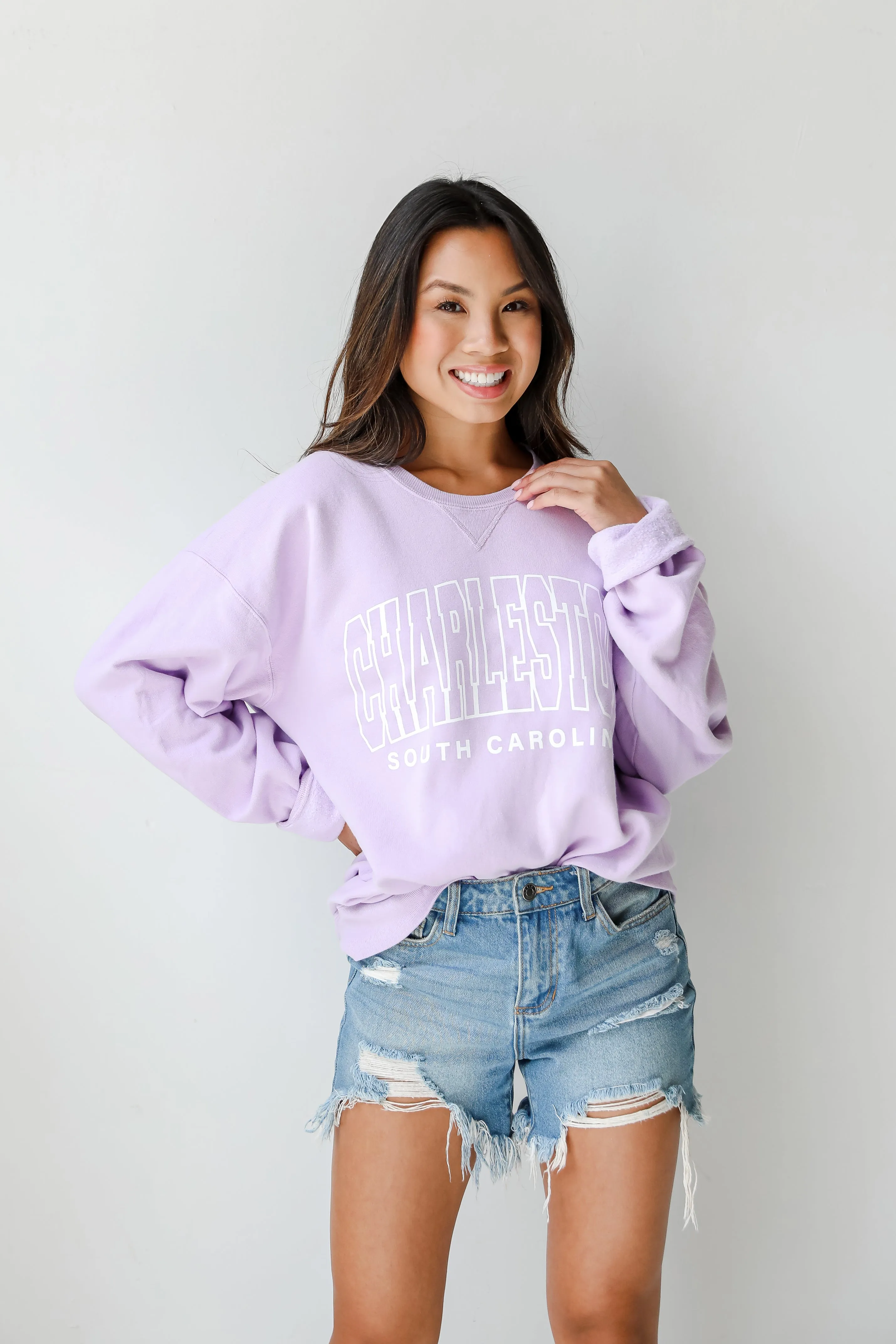 Lavender Charleston South Carolina Sweatshirt