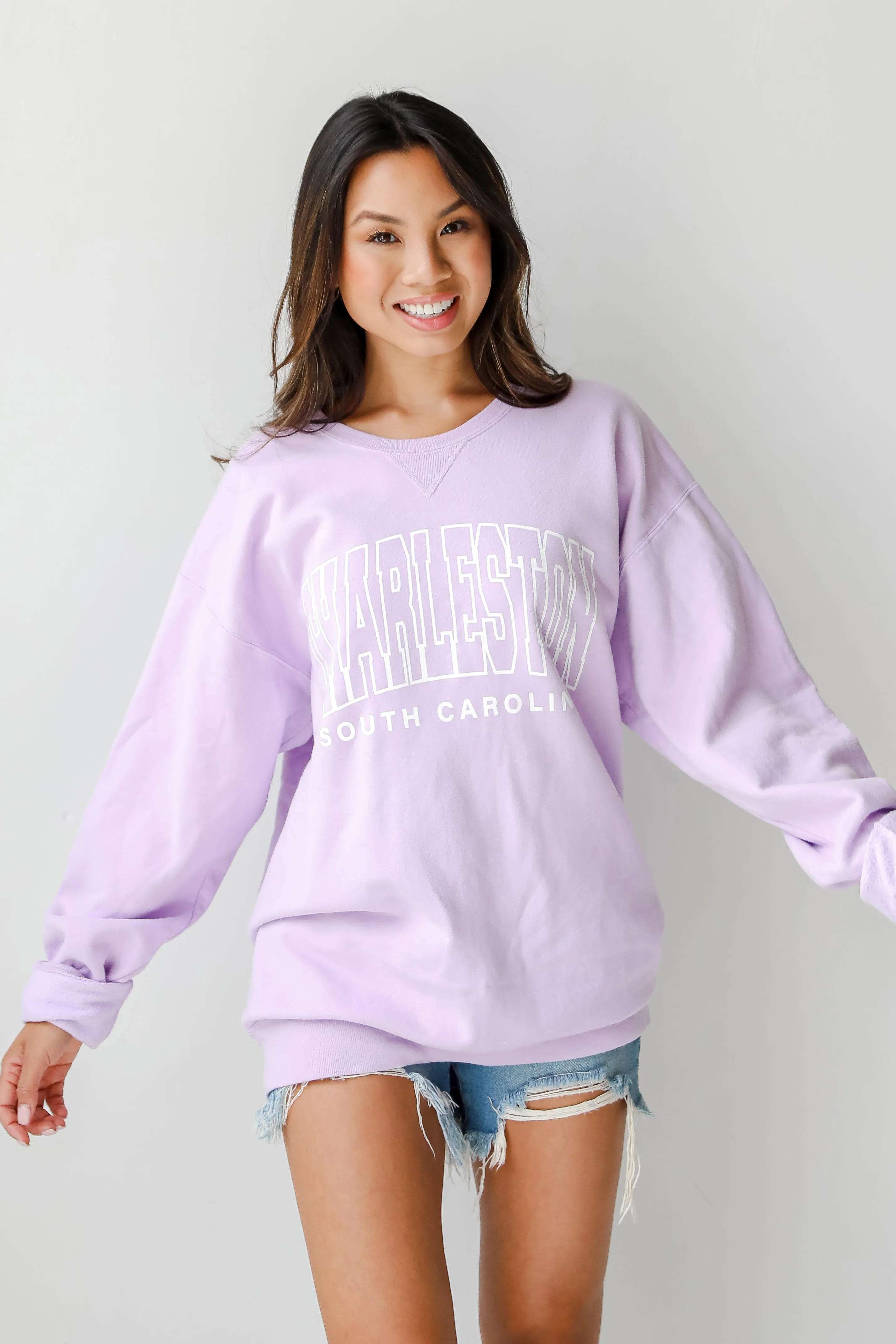 Lavender Charleston South Carolina Sweatshirt