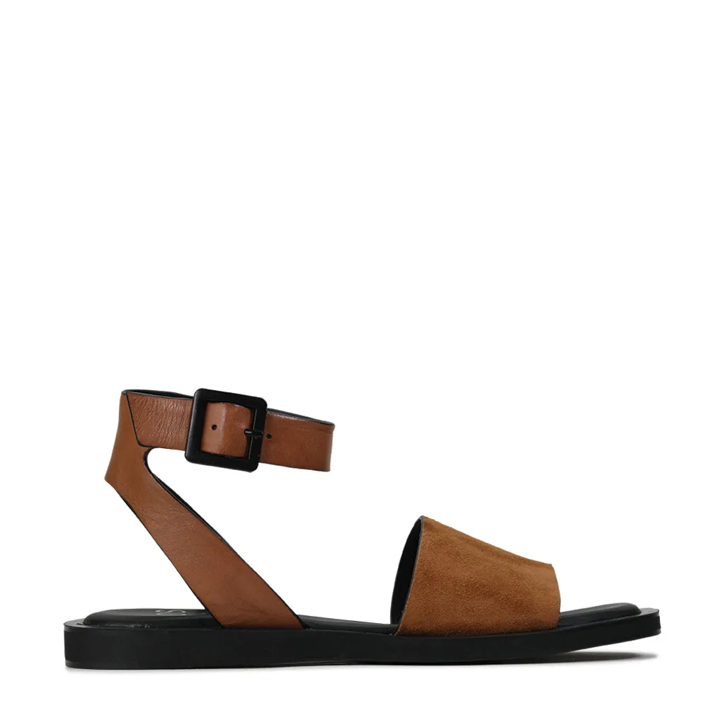 MIRANO LEATHER ANKLE STRAP SANDAL