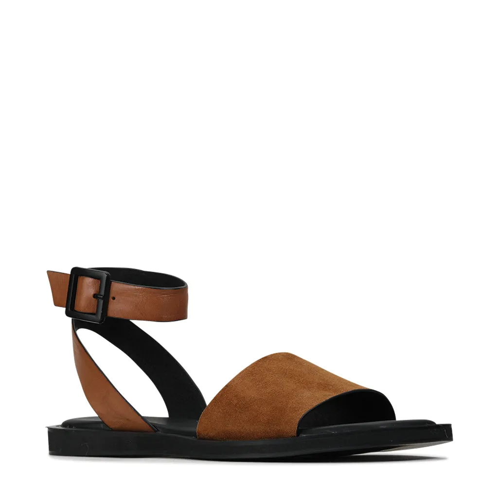 MIRANO LEATHER ANKLE STRAP SANDAL