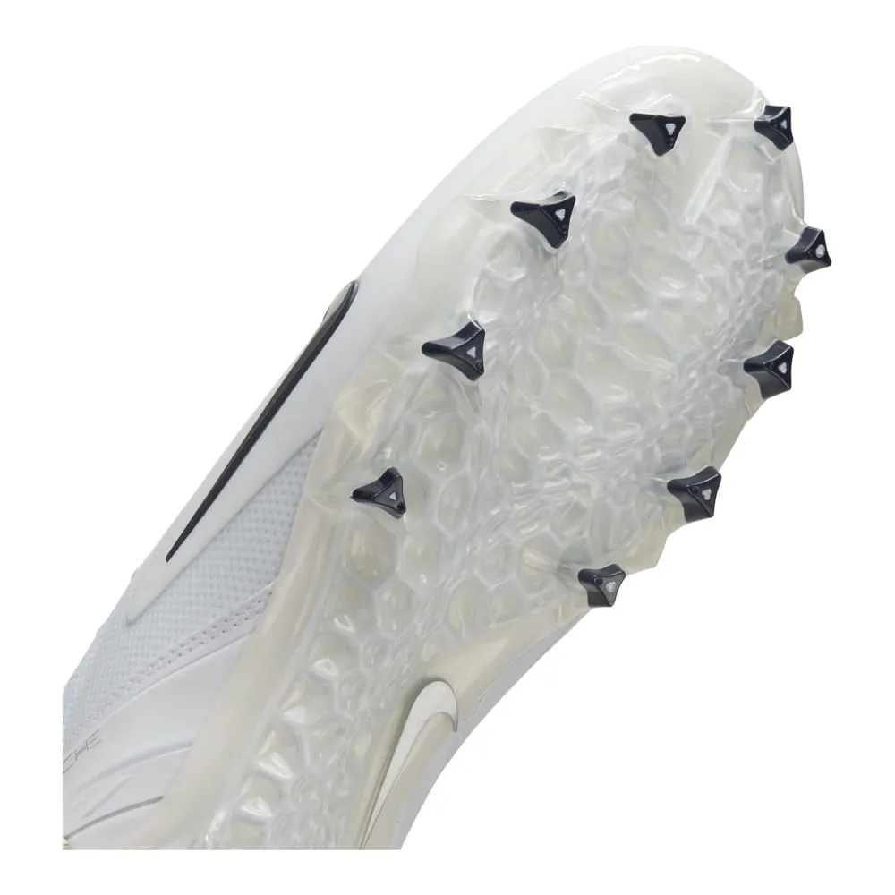 Nike Alpha Huarache 8 Elite White/Navy Blue Lacrosse Cleats
