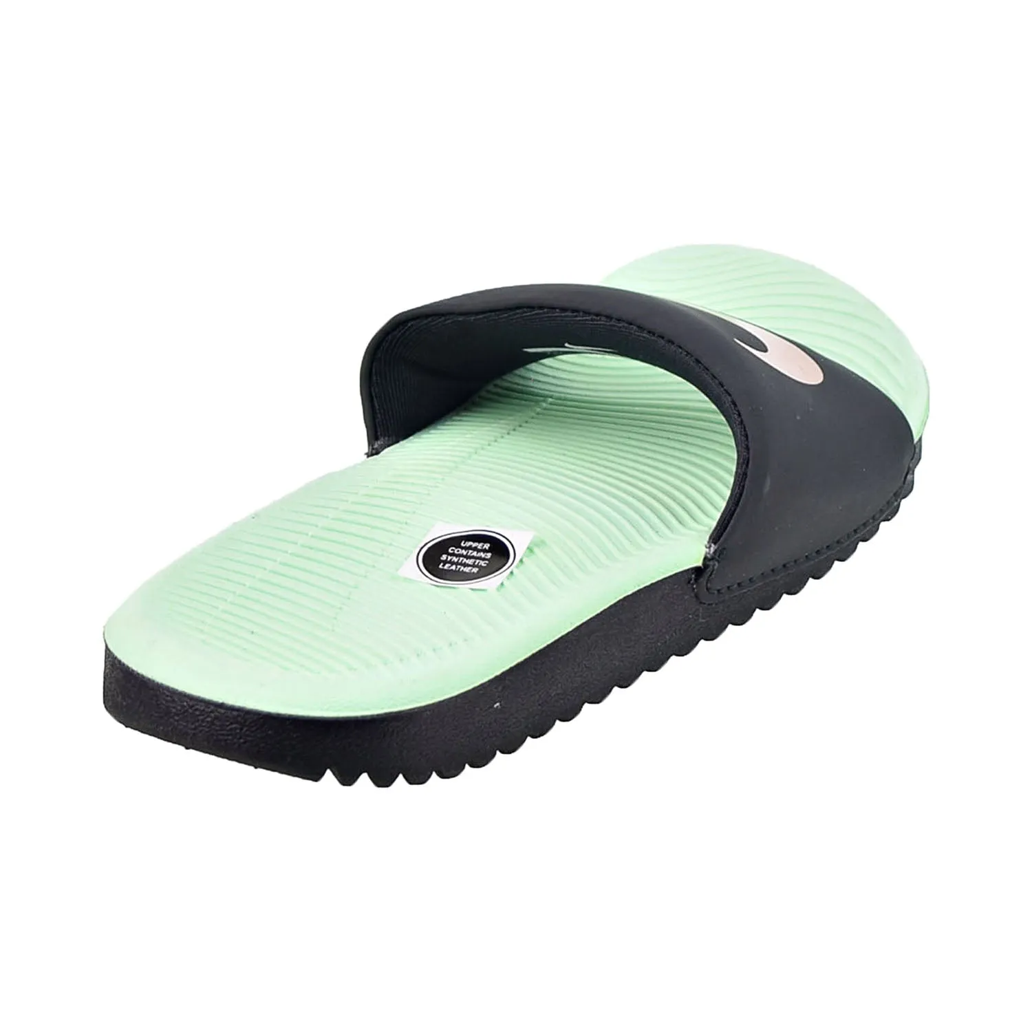 Nike Kawa  (PS) Little Kids' Slides Off Noir-Mint Foam-Metallic Red Bronze