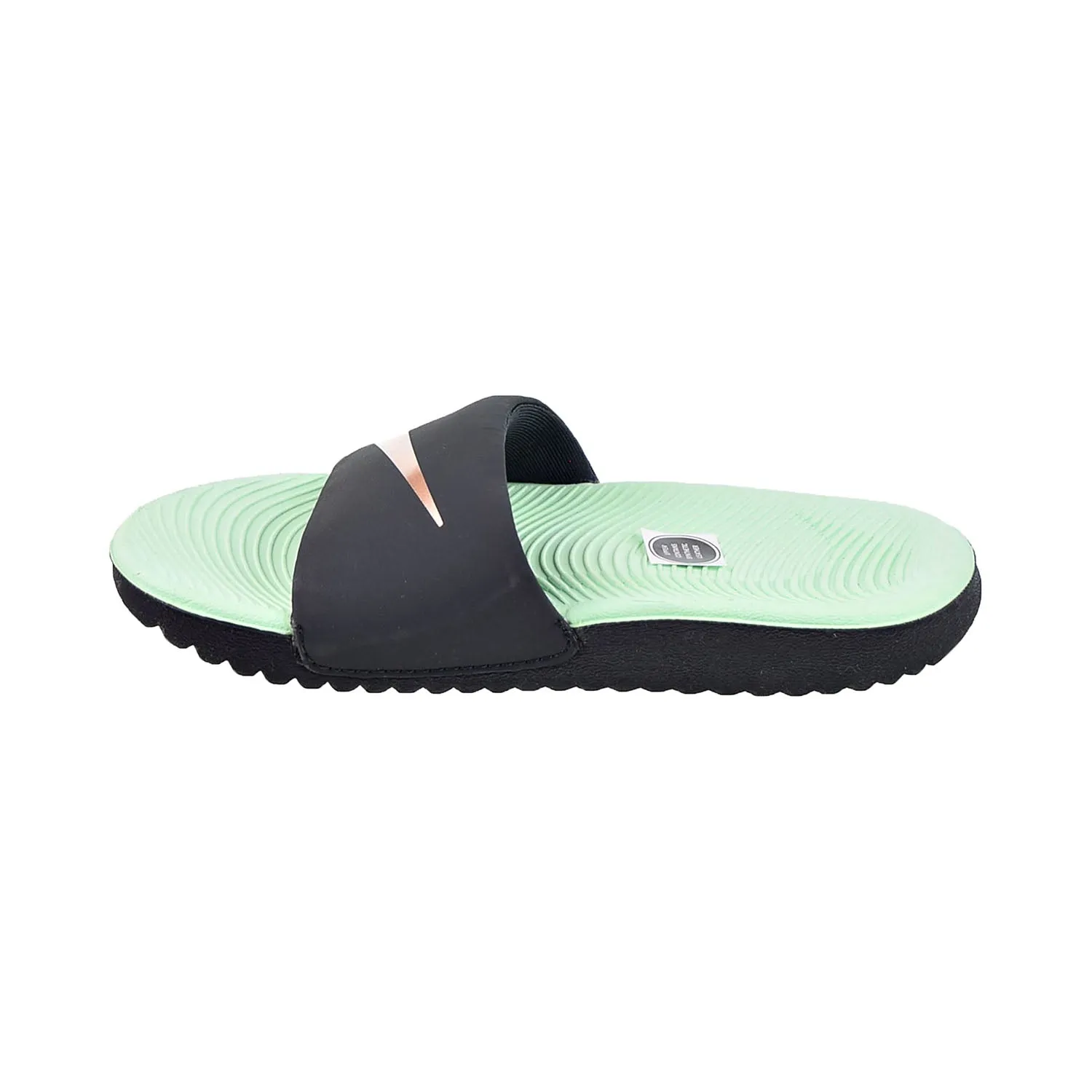 Nike Kawa  (PS) Little Kids' Slides Off Noir-Mint Foam-Metallic Red Bronze