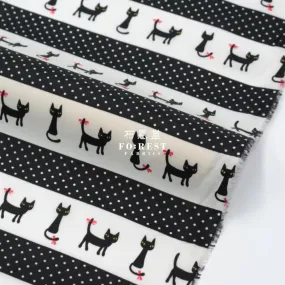 Nylon Waterproof - Cats dot薄防水Black