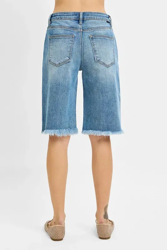 ONLINE EXCLUSIVE RISEN Tummy Control Mid Rise Fit Bermuda