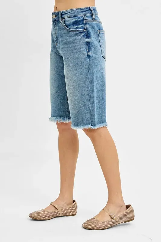 ONLINE EXCLUSIVE RISEN Tummy Control Mid Rise Fit Bermuda