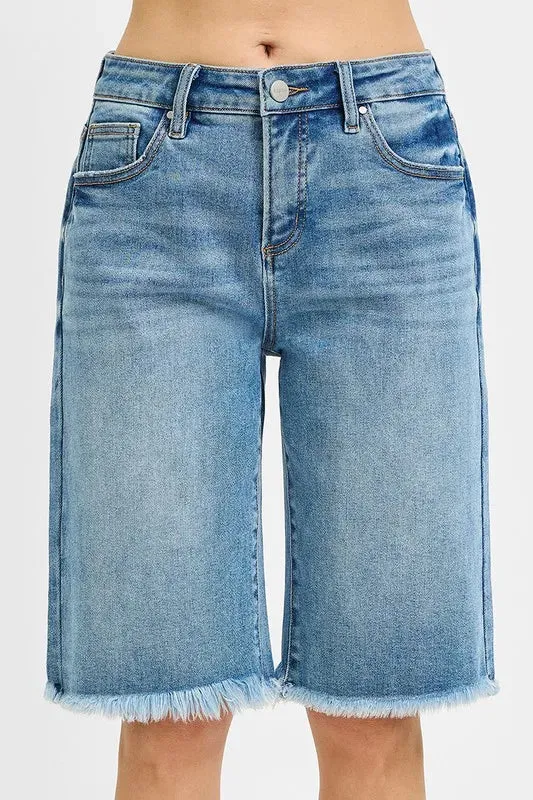 ONLINE EXCLUSIVE RISEN Tummy Control Mid Rise Fit Bermuda