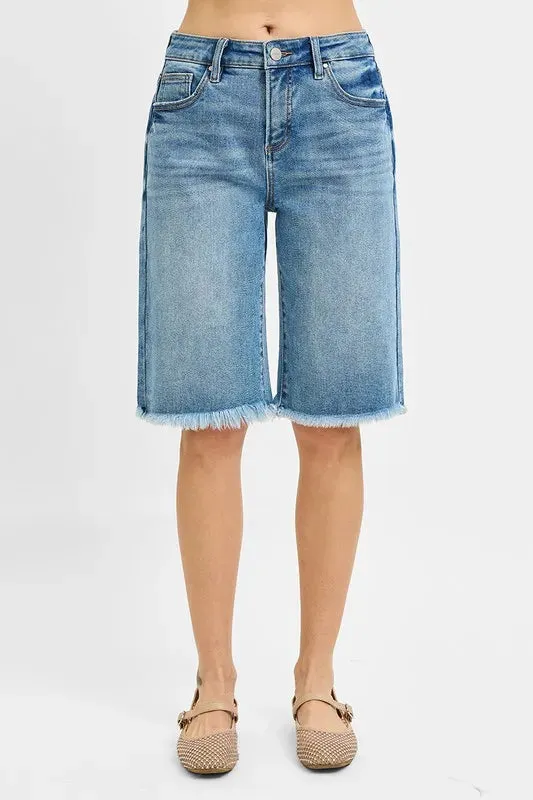 ONLINE EXCLUSIVE RISEN Tummy Control Mid Rise Fit Bermuda