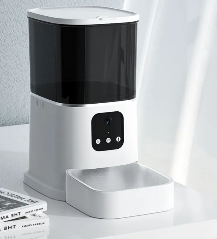 Pet Automatic Feeder - Large Capacity Smart Voice Recorder APP Control Timer Feeding - Pet Food Dispenser With WiFi
