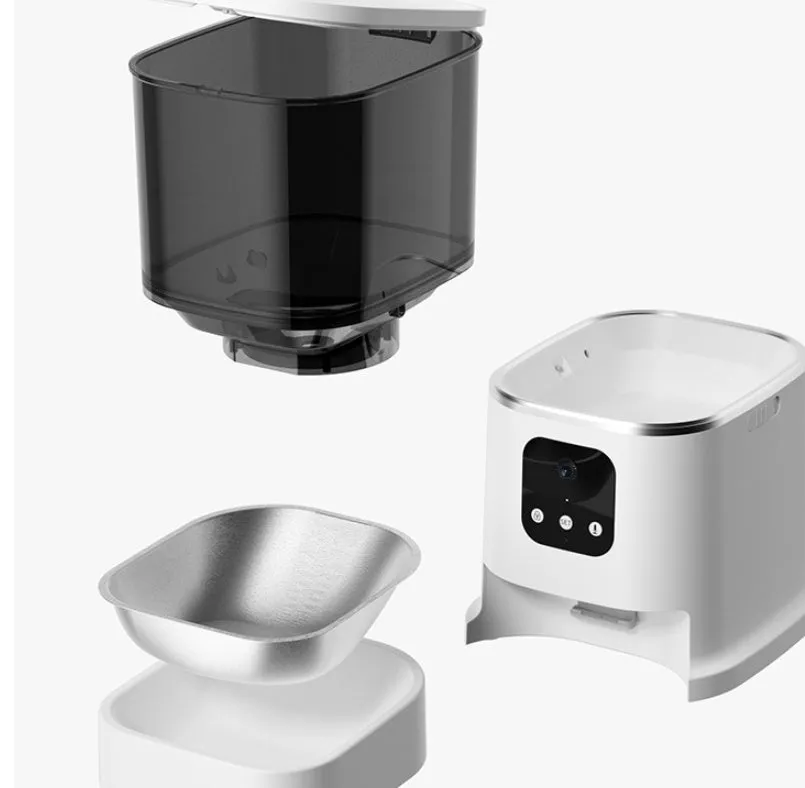 Pet Automatic Feeder - Large Capacity Smart Voice Recorder APP Control Timer Feeding - Pet Food Dispenser With WiFi