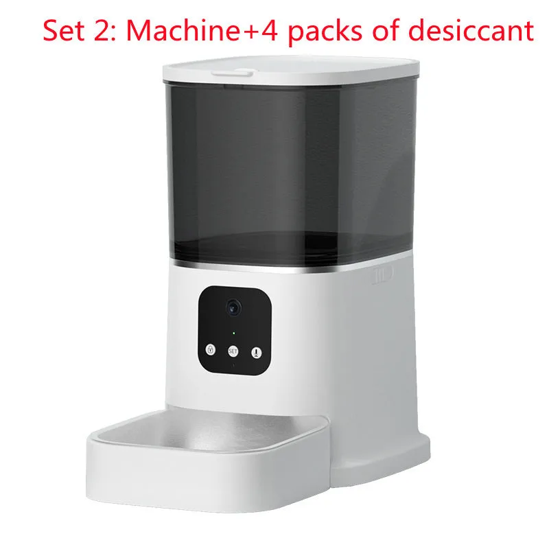 Pet Automatic Feeder - Large Capacity Smart Voice Recorder APP Control Timer Feeding - Pet Food Dispenser With WiFi