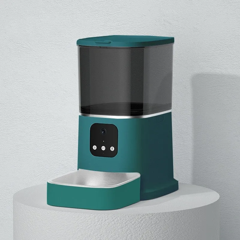 Pet Automatic Feeder - Large Capacity Smart Voice Recorder APP Control Timer Feeding - Pet Food Dispenser With WiFi