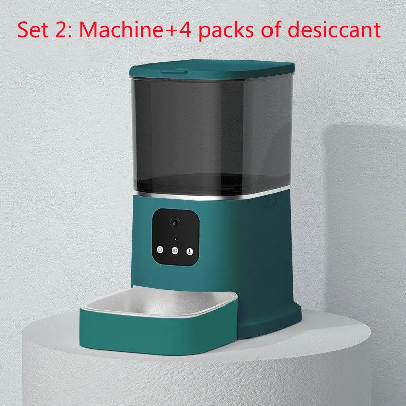 Pet Automatic Feeder - Large Capacity Smart Voice Recorder APP Control Timer Feeding - Pet Food Dispenser With WiFi