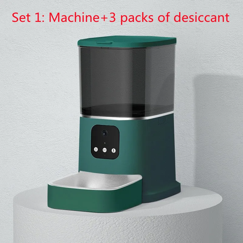 Pet Automatic Feeder - Large Capacity Smart Voice Recorder APP Control Timer Feeding - Pet Food Dispenser With WiFi