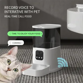 Pet Automatic Feeder - Large Capacity Smart Voice Recorder APP Control Timer Feeding - Pet Food Dispenser With WiFi