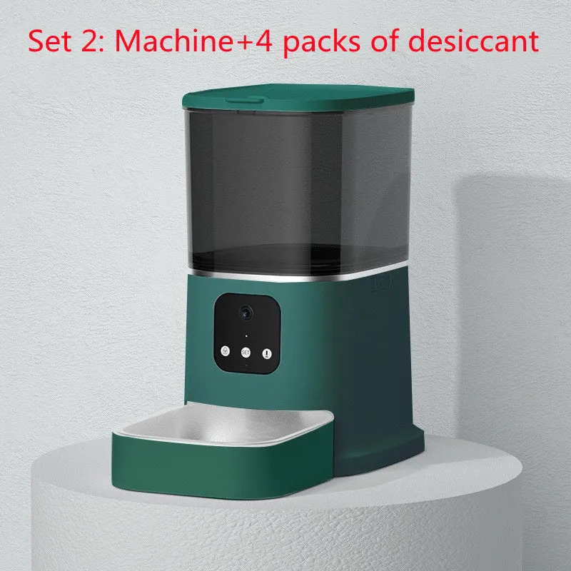 Pet Automatic Feeder - Large Capacity Smart Voice Recorder APP Control Timer Feeding - Pet Food Dispenser With WiFi