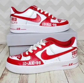 Red White Graffiti Custom Air Force 1