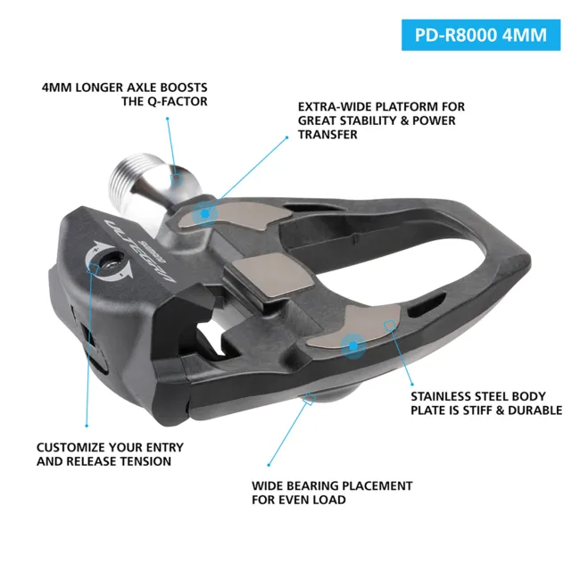 Shimano Ultegra R8000 SPD-SL Pedals  4 mm