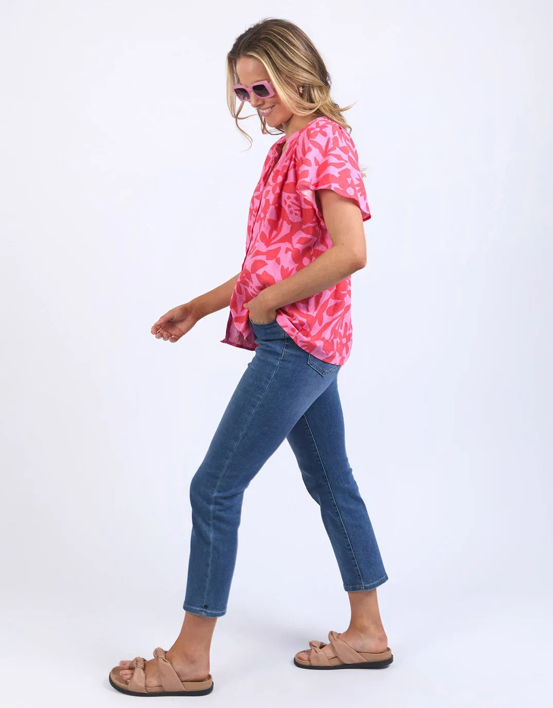 Sunset Hour Blouse - Sunset Hour Print