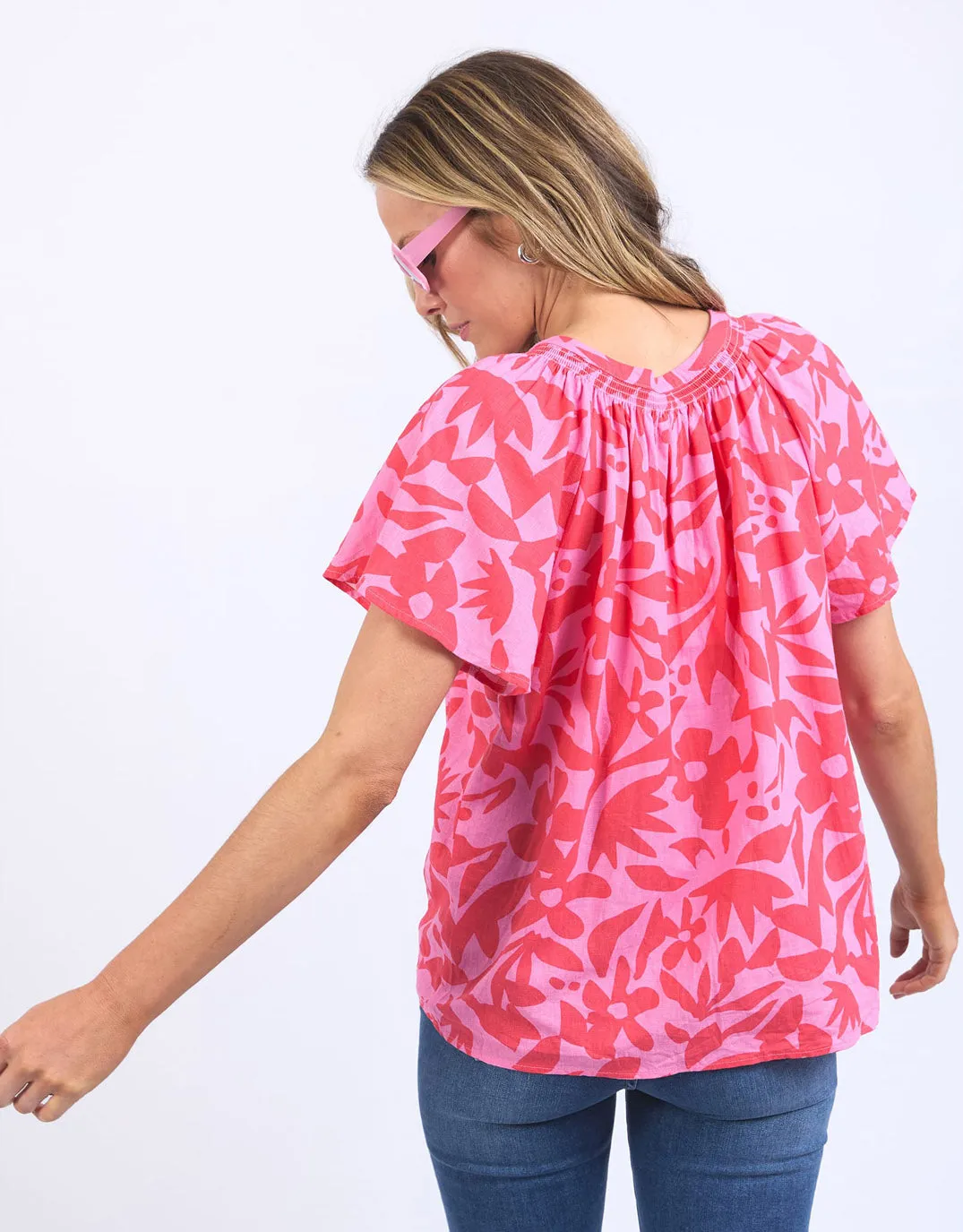 Sunset Hour Blouse - Sunset Hour Print