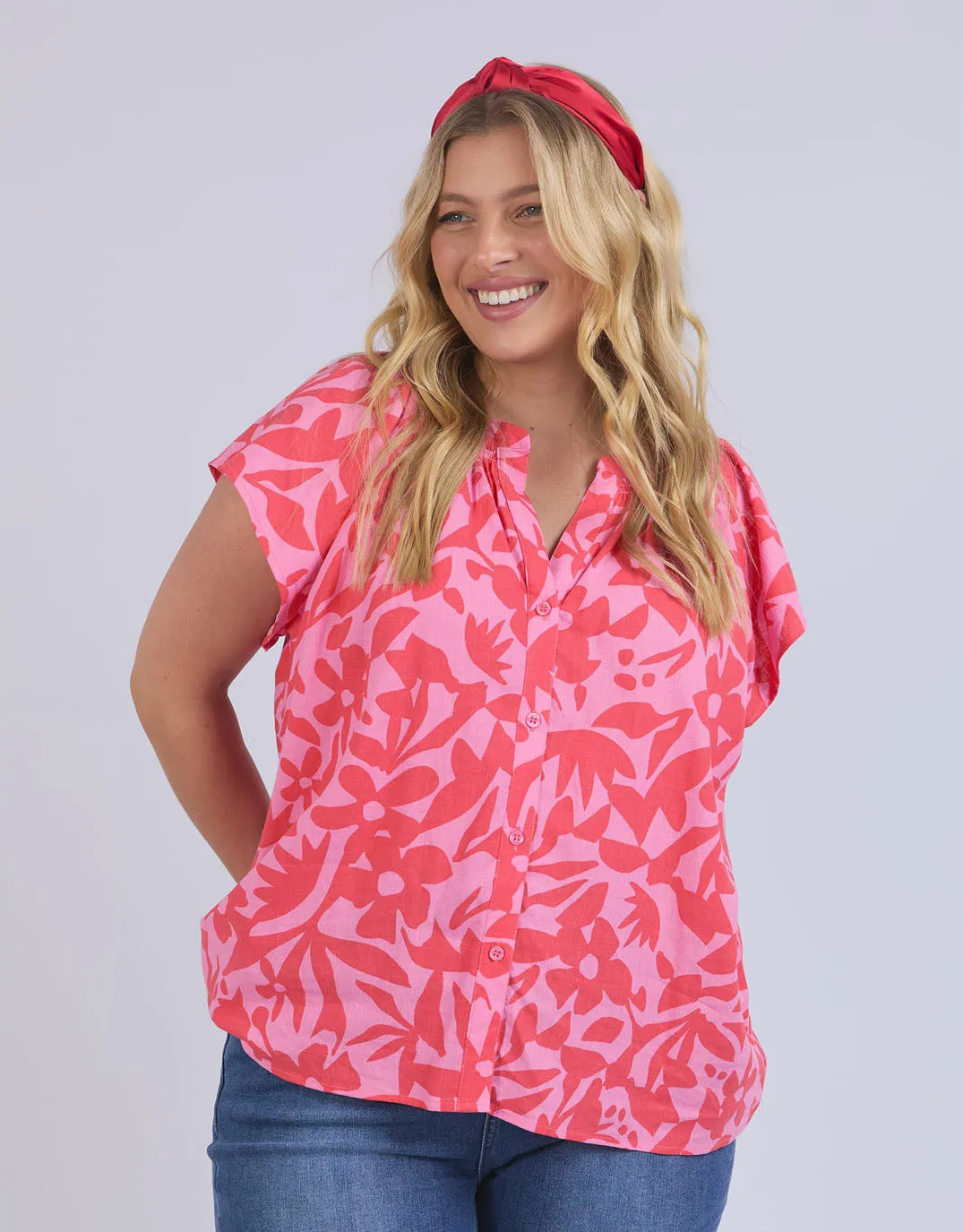 Sunset Hour Blouse - Sunset Hour Print