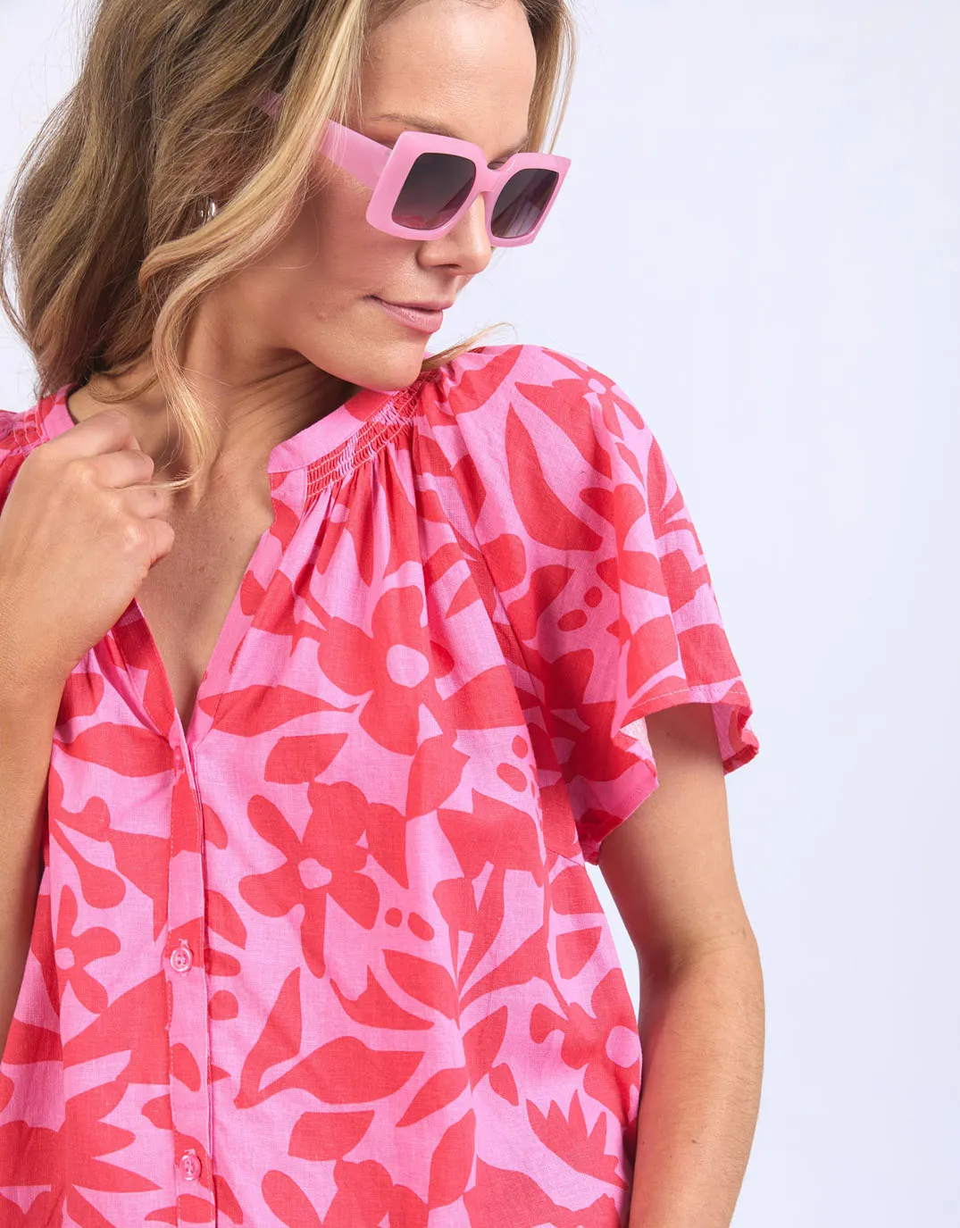 Sunset Hour Blouse - Sunset Hour Print