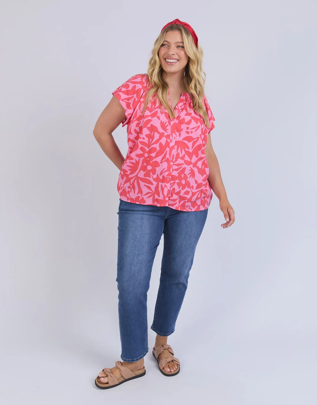 Sunset Hour Blouse - Sunset Hour Print