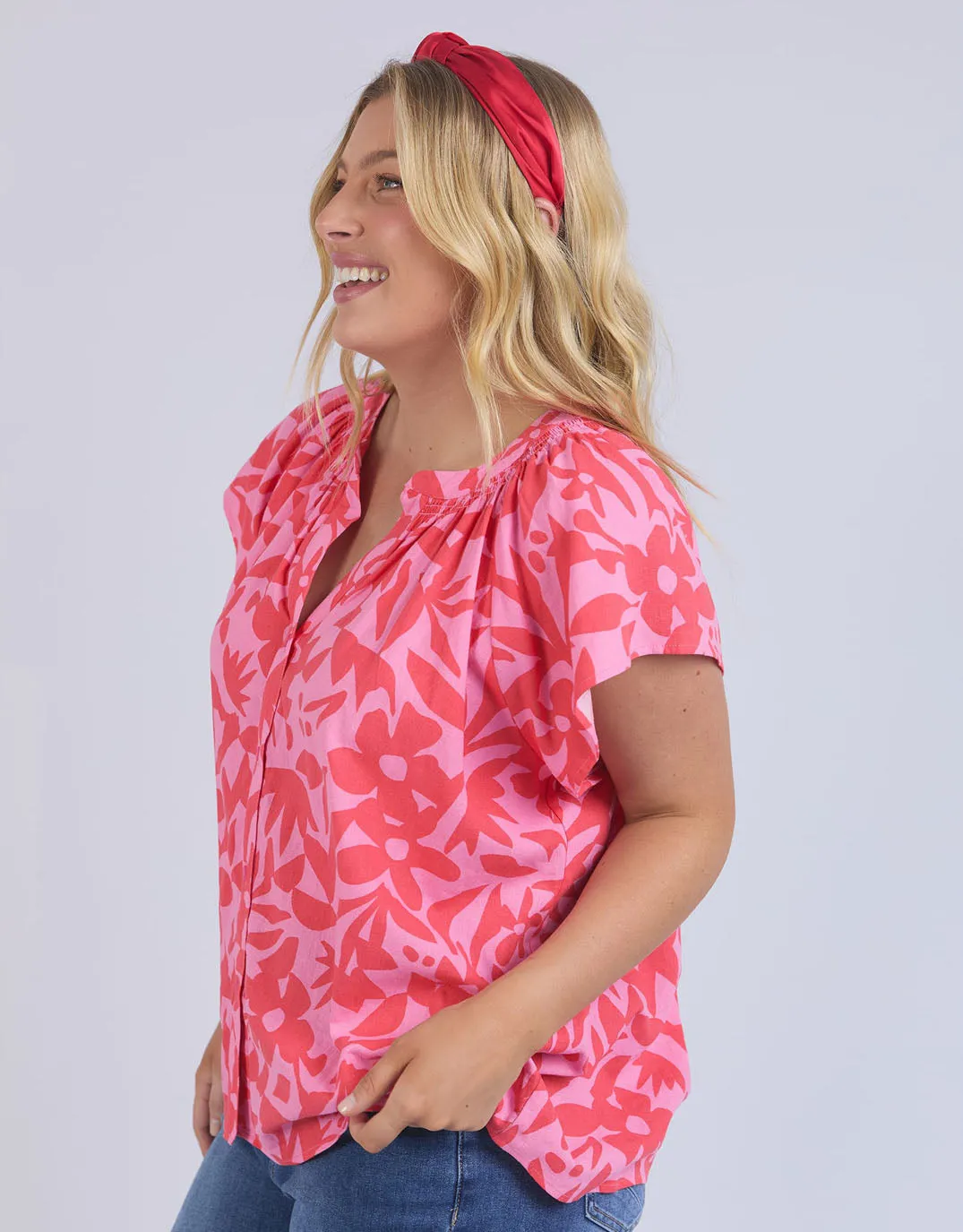 Sunset Hour Blouse - Sunset Hour Print
