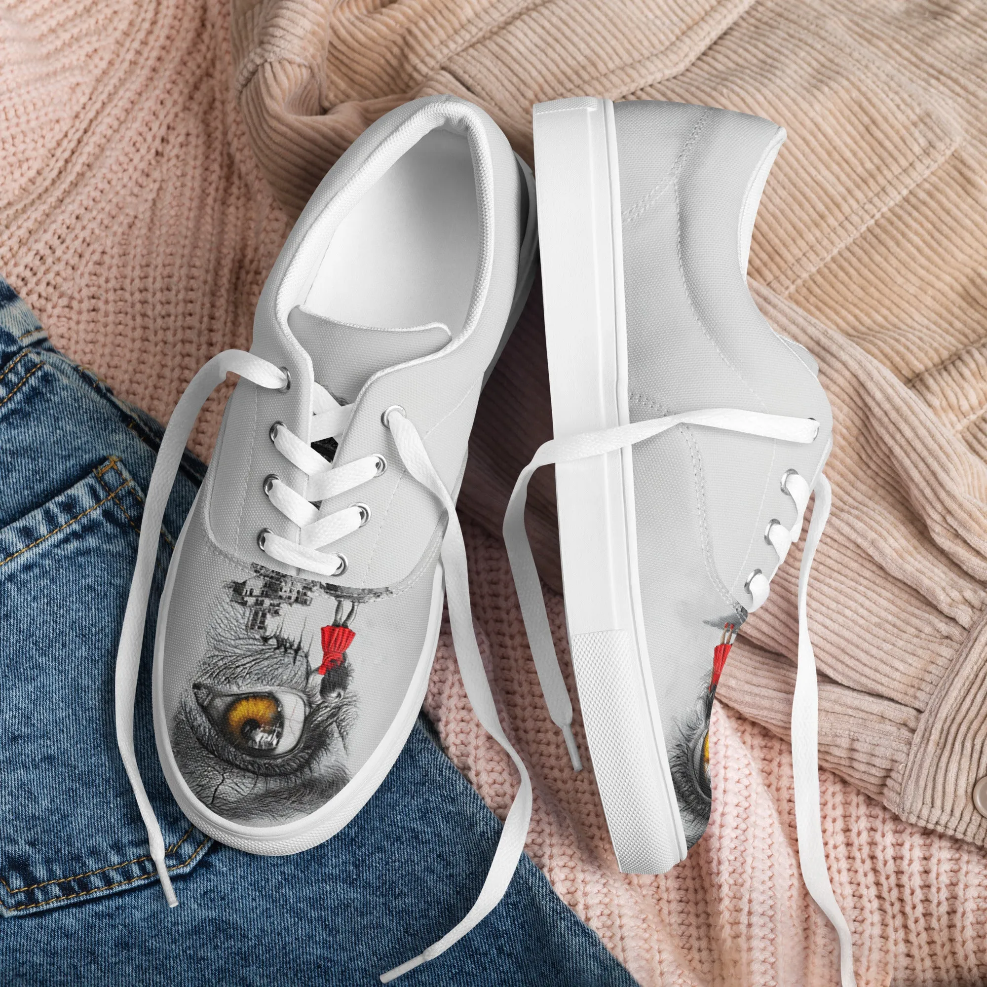 Through My Mother’s Eyes: Reflected Women’s lace-up canvas shoes