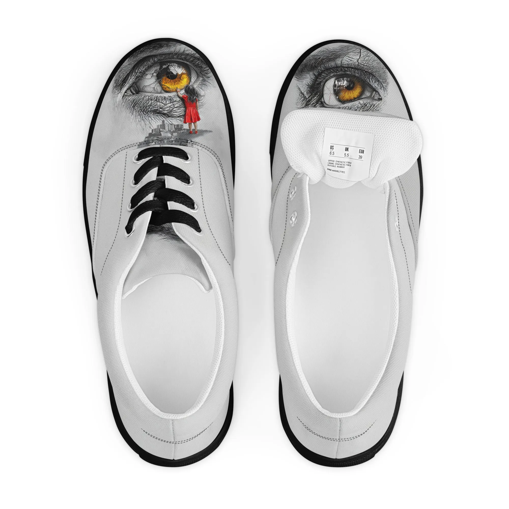 Through My Mother’s Eyes: Reflected Women’s lace-up canvas shoes