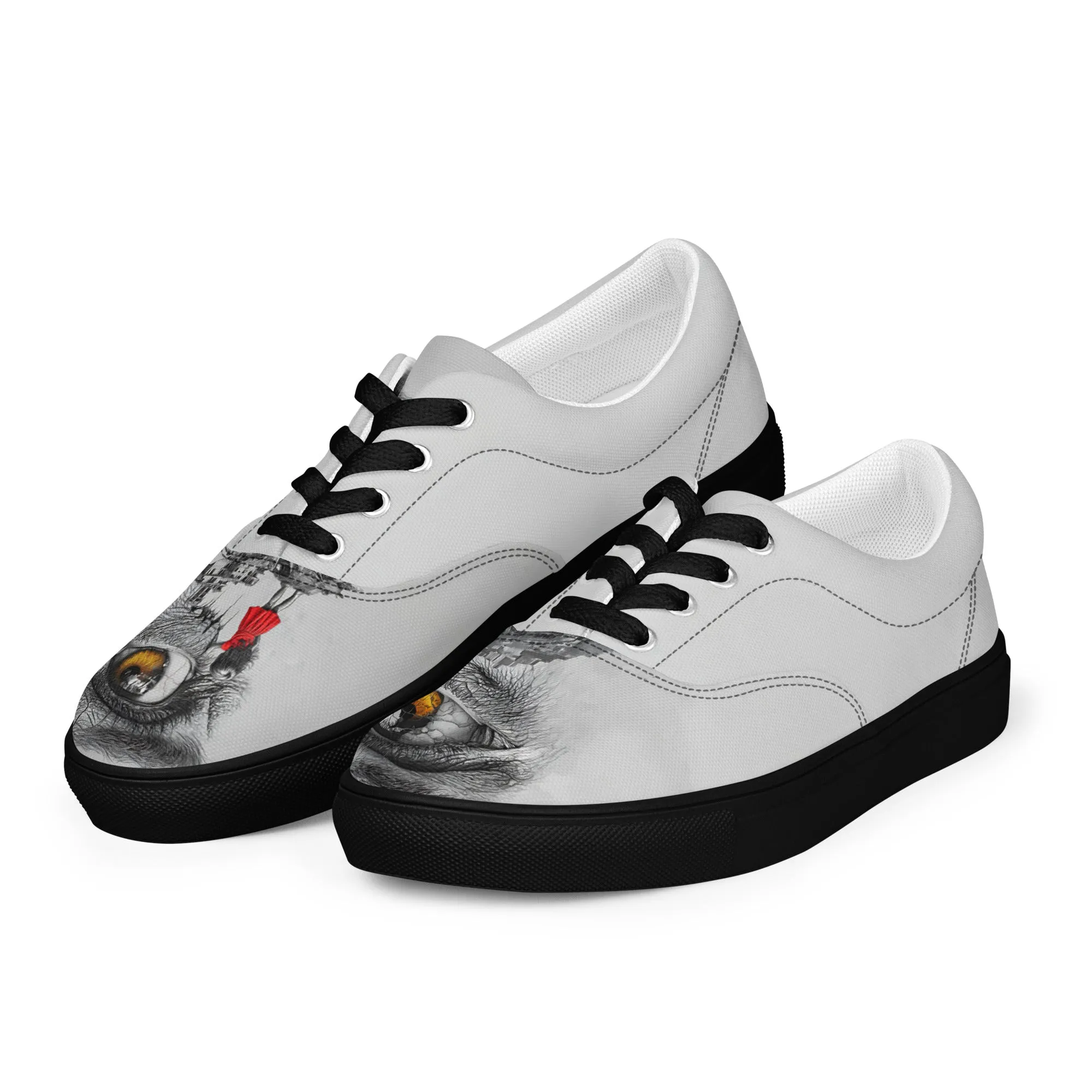 Through My Mother’s Eyes: Reflected Women’s lace-up canvas shoes