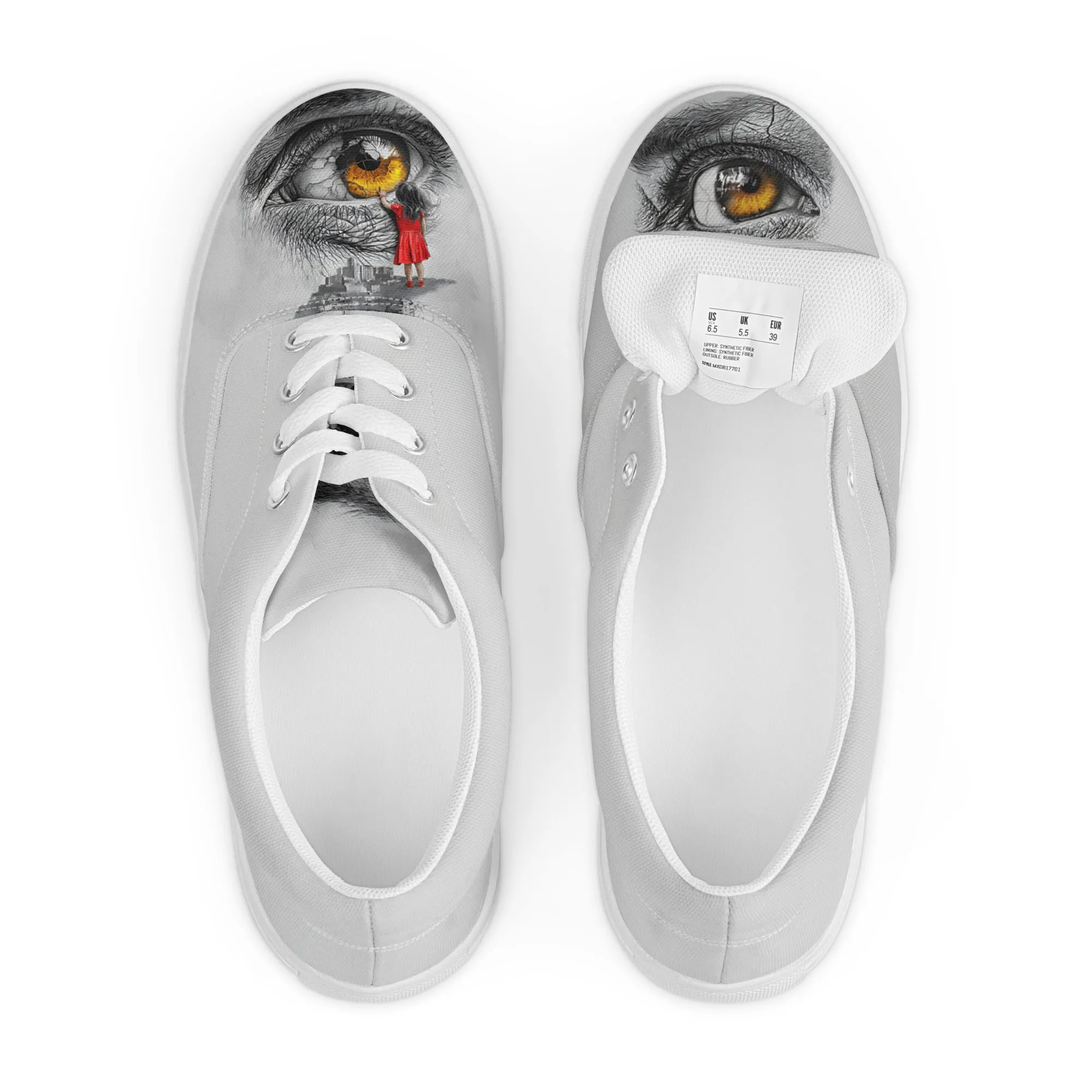 Through My Mother’s Eyes: Reflected Women’s lace-up canvas shoes