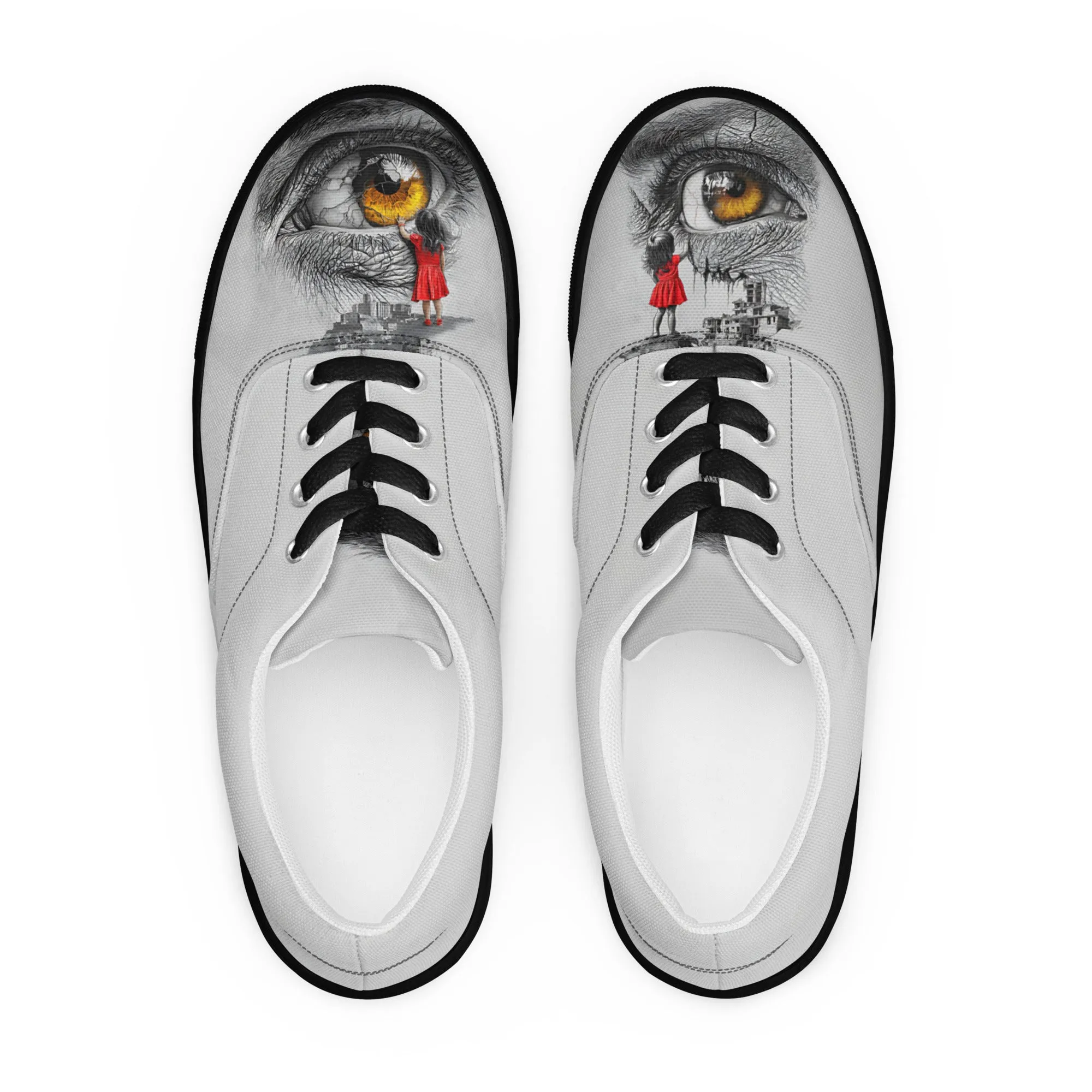 Through My Mother’s Eyes: Reflected Women’s lace-up canvas shoes