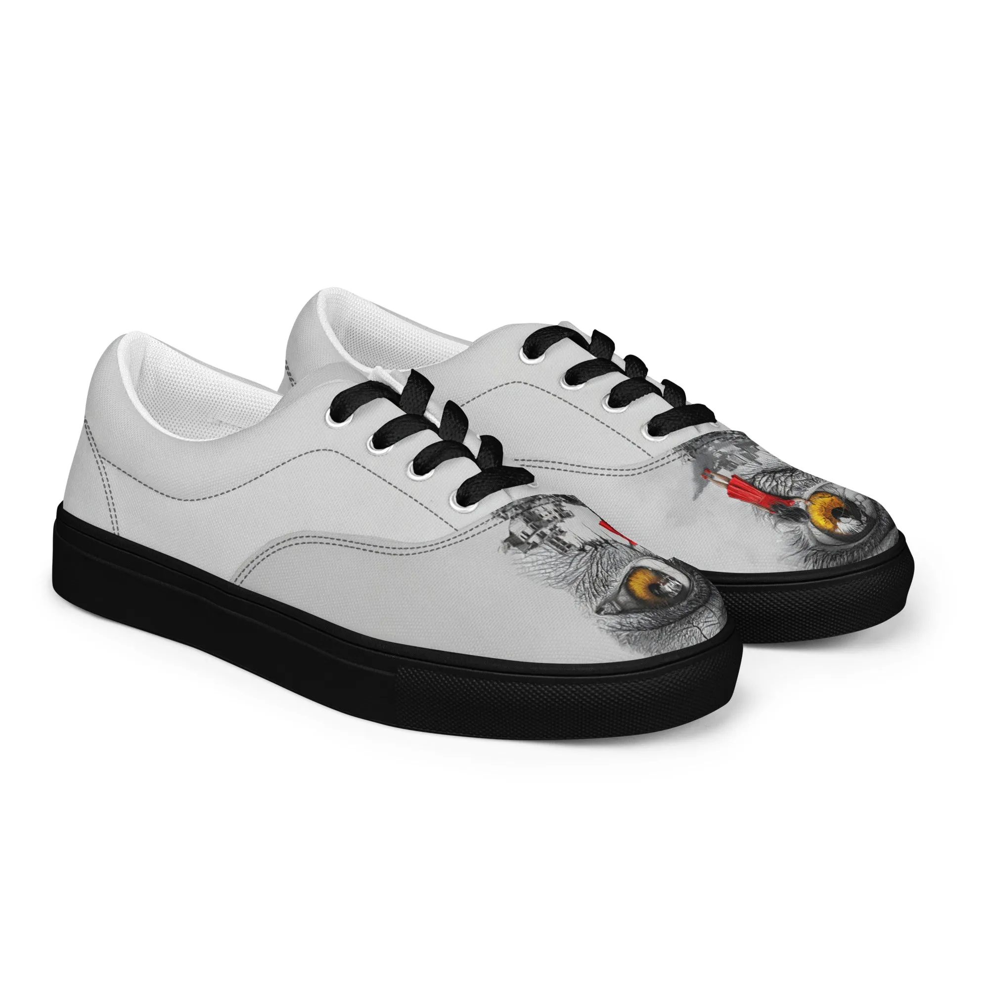 Through My Mother’s Eyes: Reflected Women’s lace-up canvas shoes