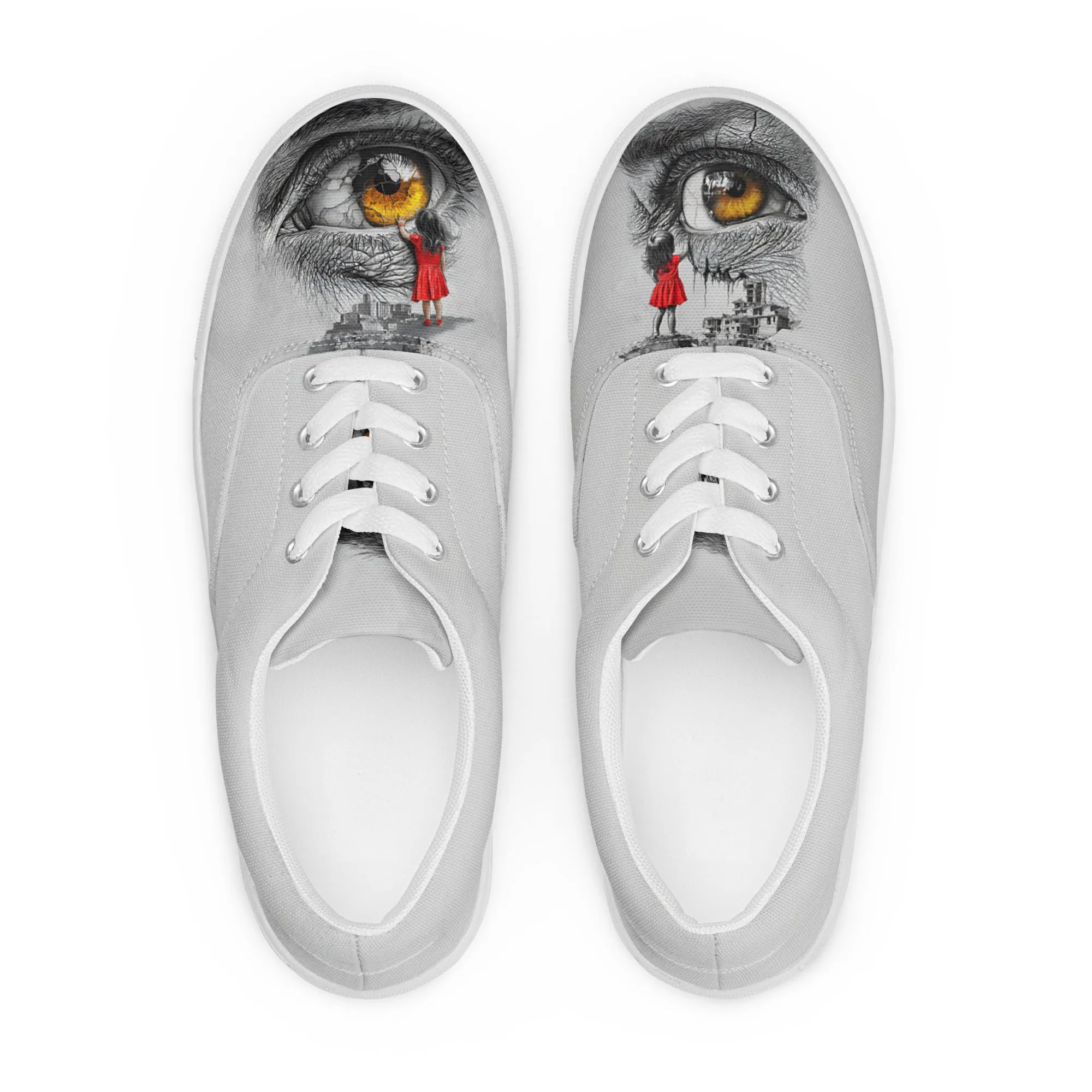 Through My Mother’s Eyes: Reflected Women’s lace-up canvas shoes