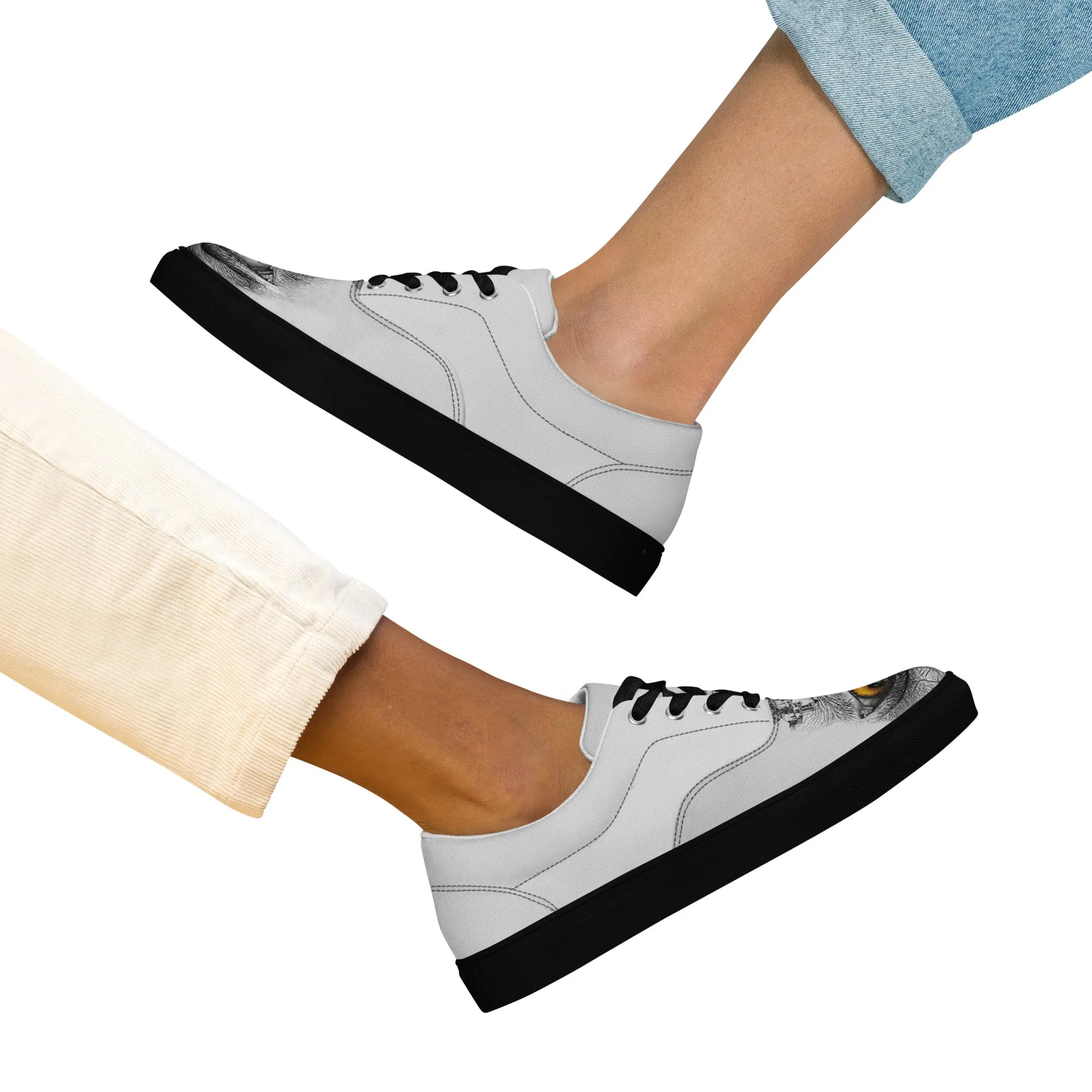 Through My Mother’s Eyes: Reflected Women’s lace-up canvas shoes