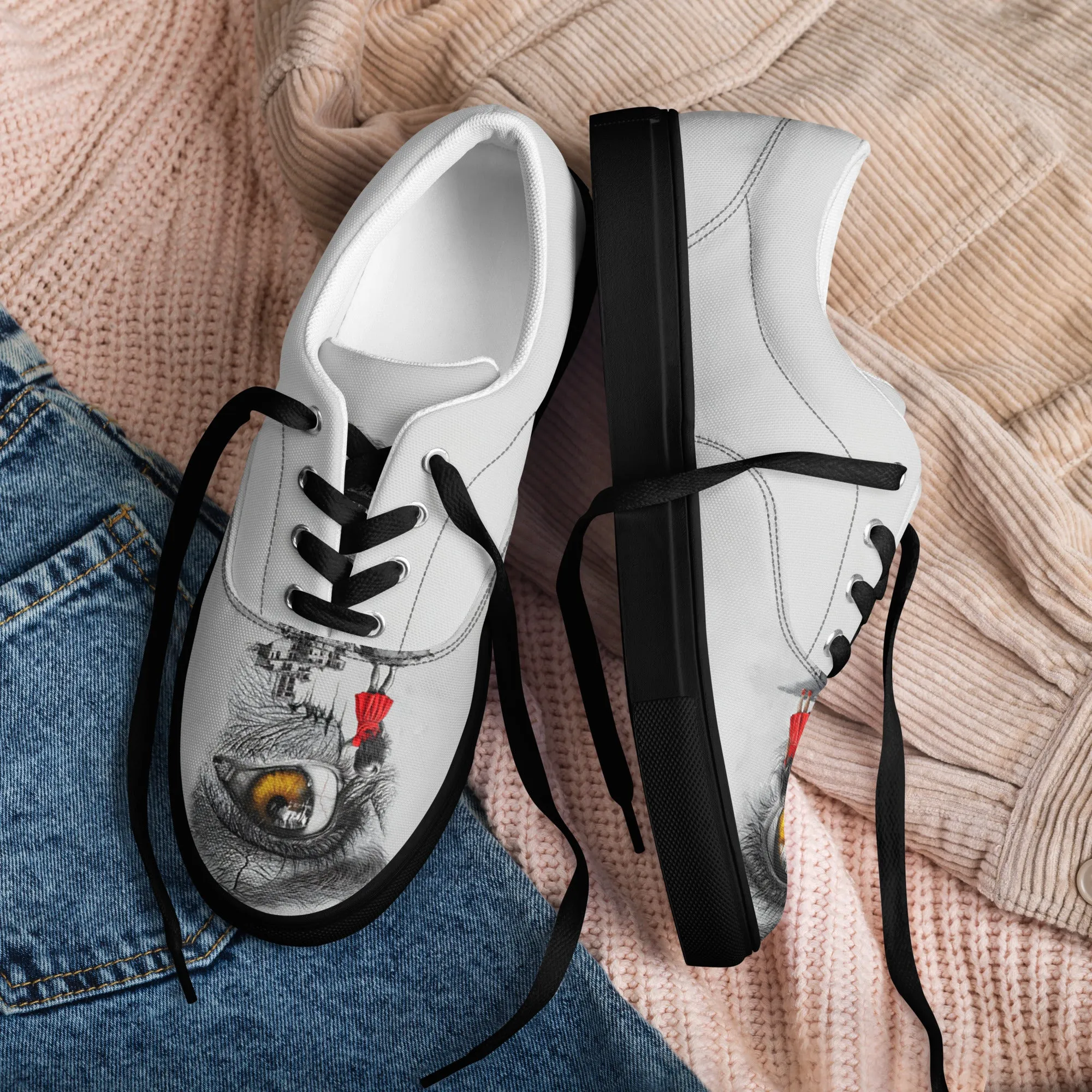 Through My Mother’s Eyes: Reflected Women’s lace-up canvas shoes